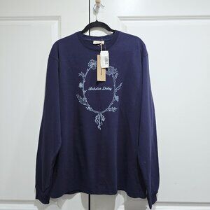 Nicholas Daley‎ - M Long Sleeve WREATH T-SHIRT  Blue $215 *read*